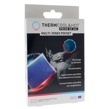 Thermcool&hot Multi-Zonen-Gelpack - Box mit einem 11x11cm Pack