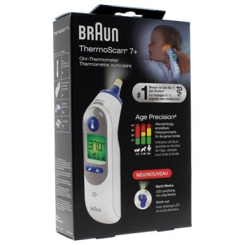 Thermoscan 7+ IRT 6525 Ohrthermometer Braun - 1 Thermometer