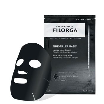 Time-filler-Maske Filorga - eine schwarze Maske