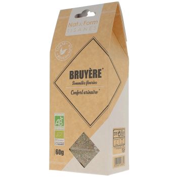 Tee Bio Heidekraut für den Harnkomfort Nat & Form - Beutel mit 60g