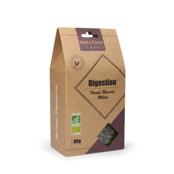 Kräutertee Verdauung Fenchel, grüner Anis, Bio-Melisse Nat & Form - Beutel mit 80 g