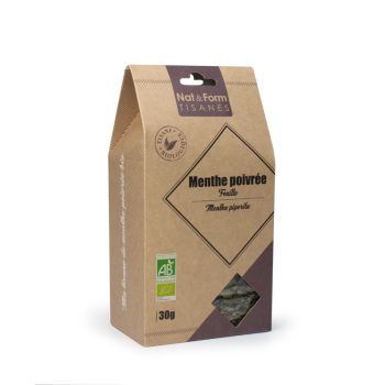 Kräutertee Pfefferminzblätter bio Nat & Form - Beutel mit 30 g