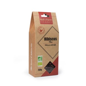 Bio-Hibiskusblüten-Tee Durchblutung Nat & Form - 50 g Beutel