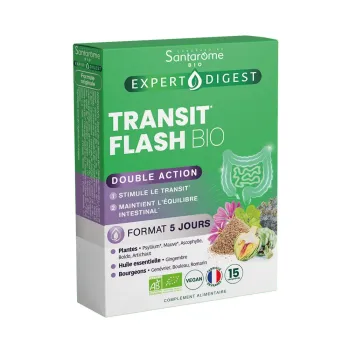 Transit Flash Bio Santarome - Packung mit 15 Tabletten