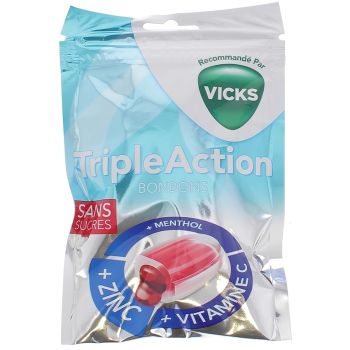 TripleAction Vicks Bonbons - 72 g Packung