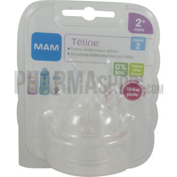 Flache Sauger Fluss 2 mittel 2 Monate + Mam - 2 Sauger