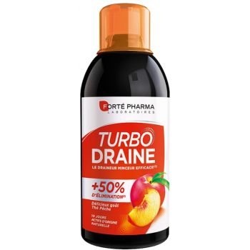 Turbodrain Geschmack Pfirsichtee Forté Pharma - Flasche mit 500 ml