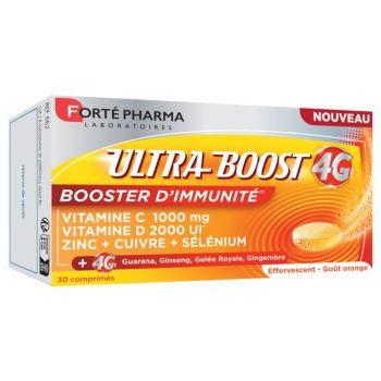 Ultra Boost 4G Immunitätsbooster Forté Pharma - Packung mit 30 Brausetabletten