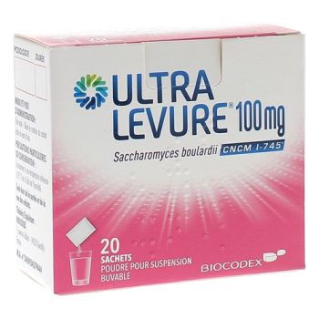 Ultra-levure 100 mg Pulver zur Herstellung einer Suspension zum Einnehmen - Packung mit 20 Beuteln