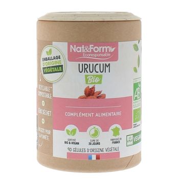 Urucum bio Nat&Form - Dose von 90 Kapseln