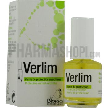 Schutzlack mit Verlim-Nägeln - 7,5 ml Lack + 1 Nagelfeile