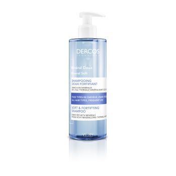 Dercos Mineral Mildes Kräftigendes Shampoo von Vichy - Flasche mit 400 ml
