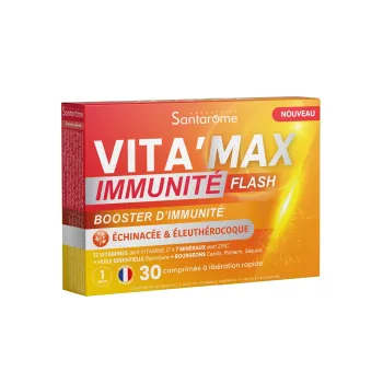 Vita'Max Immunität Flash Immunitätsbooster Santarome - Packung mit 30 Tabletten