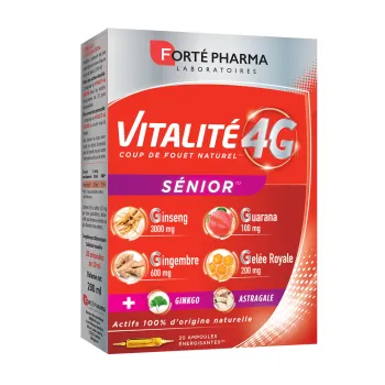 Vitalität 4G Senior Forté Pharma - Packung mit 20 Energieinjektionen