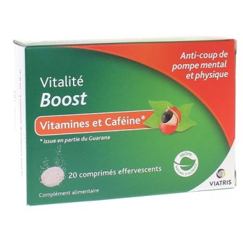 Vitalitätsschub Viatris - Packung mit 20 Brausetabletten