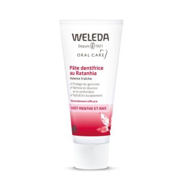 Zahnpasta mit Ratanhia Weleda - Tube mit 75 ml