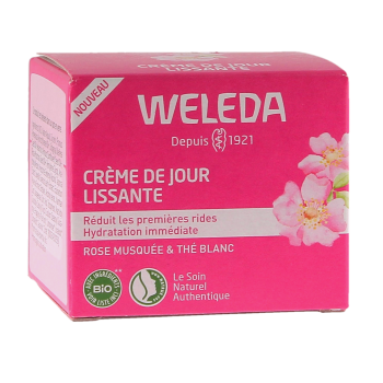 Tagesscreme mit Wildrosenöl und weißem Tee von Weleda - 40ml Tiegel