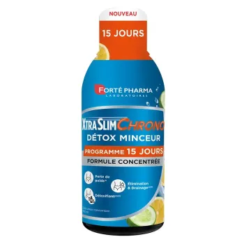 XtraSlim Chrono Detox Gewichtsreduktion Forté Pharma - Flasche mit 450ml