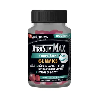 XtraSlim Max Gummies Appetitzügler Forté Pharma - Dose mit 60 Gummies