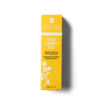 Yuza Sorbet Augenserum mit aufhellender Wirkung und müde Augen - Pumpflasche mit 15 ml