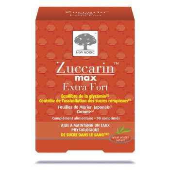 Zuccarin max extra stark New Nordic - Packung mit 90 Tabletten