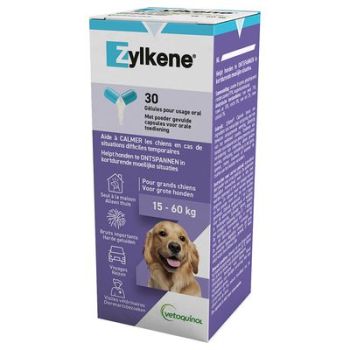 Zylk&egrave;ne Hunde von 15-60kg Vetoquinol - Packung mit 30 Kapseln