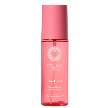Nebel für Körper & Haare mit süßem Litschi Moschus Intime - Spray von 100ml