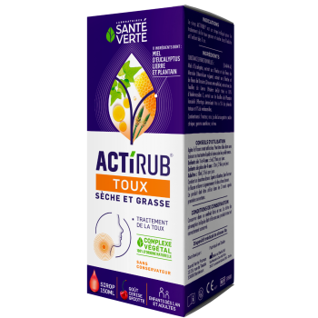 Actirub Trockener und produktiver Husten Gesundheit Grün - Flasche mit 150 ml