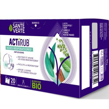 Actirub Atemwege Infusion Gesundheit Grün - Schachtel mit 20 Beuteln