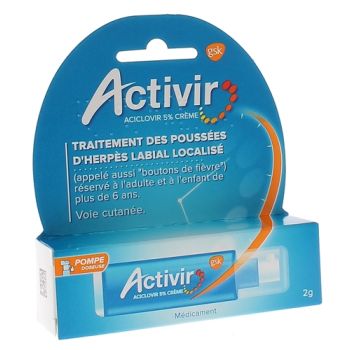 Activir 5% Creme - Pumpflasche mit 2g Dosierung