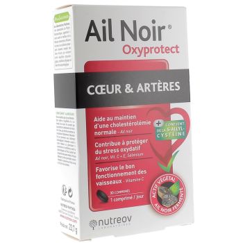 Schwarzer Knoblauch Oxyprotect Nutreov - Packung mit 30 Tabletten