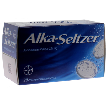 Alka Seltzer 324mg Brausetabletten - Packung mit 20 Tabletten