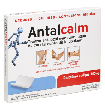 Antalcalm 140 mg medizinisches Pflaster - Packung mit 5 Pflastern