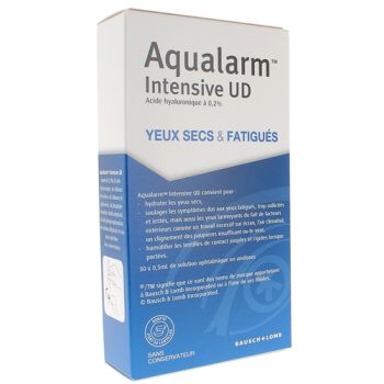 Aqualarm intensiv UD Bausch+Lomb - 30 Einzeldosen zu 0,5 ml Augentropfenlösung