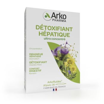 Arkofluides Leberentgiftung Arkopharma - Packung mit 20 Ampullen