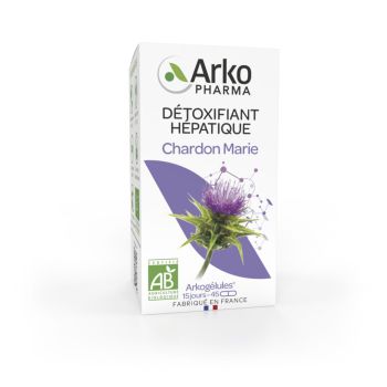 Arkogélules Mariendistel bio Arkopharma - Packung mit 45 Kapseln