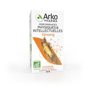 Arkogélules Ginseng Bio Arkopharma - Packung mit 45 Kapseln