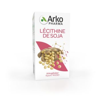Arkogélules Sojalecithin von Arkopharma - Packung mit 45 Kapseln