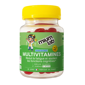 Mium Lab Multivitamin für Kinder ohne Zucker - 30 Gummibärchen pro Dose