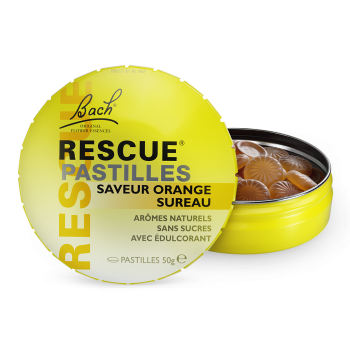 Bach-Bl&uuml;ten Rescue Pastillen Orange/Flieder - Dose mit 50 g