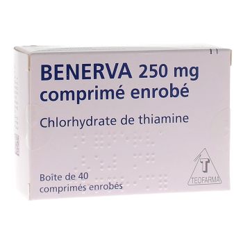 Bénerva 250 mg - Packung mit 40 überzogenen Tabletten