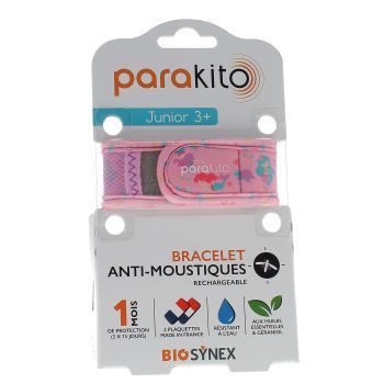 Wiederaufladbares Junior-Mückenarmband Sirene Para Kito - 1 Armband + 2 Nachfüllungen