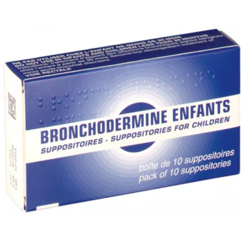 Bronchodermine Kinder Zäpfchen - Packung mit 10 Zäpfchen