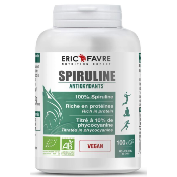 Spirulina Antioxidantien Eric Favre - Dose von 100 Tabletten