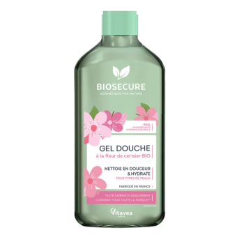 Duschgel mit Bio-Kirschblüte Bio Secure - Flasche mit 500 ml