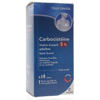 Carbocystein Mylan 5% Ab 15 Jahren; Erwachsene - Flasche mit 200 ml