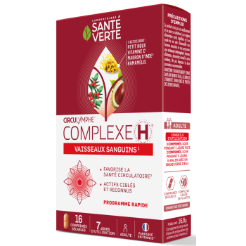 Circulymphe Komplex H Blutkreislauf Gesundheit Grün - Packung mit 16 Tabletten