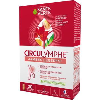 Circulymphe komprimierte schwere Beine Grüne Gesundheit - 30 Tabletten