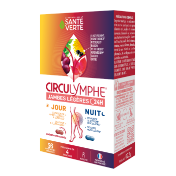 Circulymphe Leichte Beine Tag Nacht Gesundheit Gr&uuml;n - Packung mit 56 Tabletten