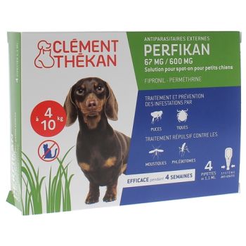 Perfikan 67 mg/600 mg für kleine Hunde Clément-Thékan - 4 Pipetten à 1,10 ml